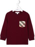 Burberry Kids House Check Chest Pocket Sweatshirt