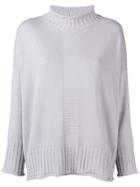 Lorena Antoniazzi Oversized High Neck Sweater - Grey