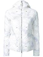 Kru Camouflage Hooded Puffer Jacket - White