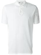 Y-3 Logo Polo Shirt, Men's, Size: Medium, White, Organic Cotton