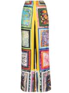 Rosie Assoulin Patchwork Printed Wide Leg Trousers - Multicolour