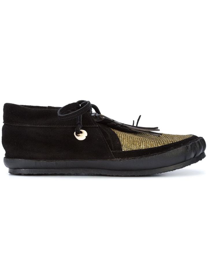 Figue Desert Embellished Moccasins - Black