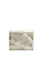 Maison Margiela Scratched Effect Metallic Small Wallet - Silver