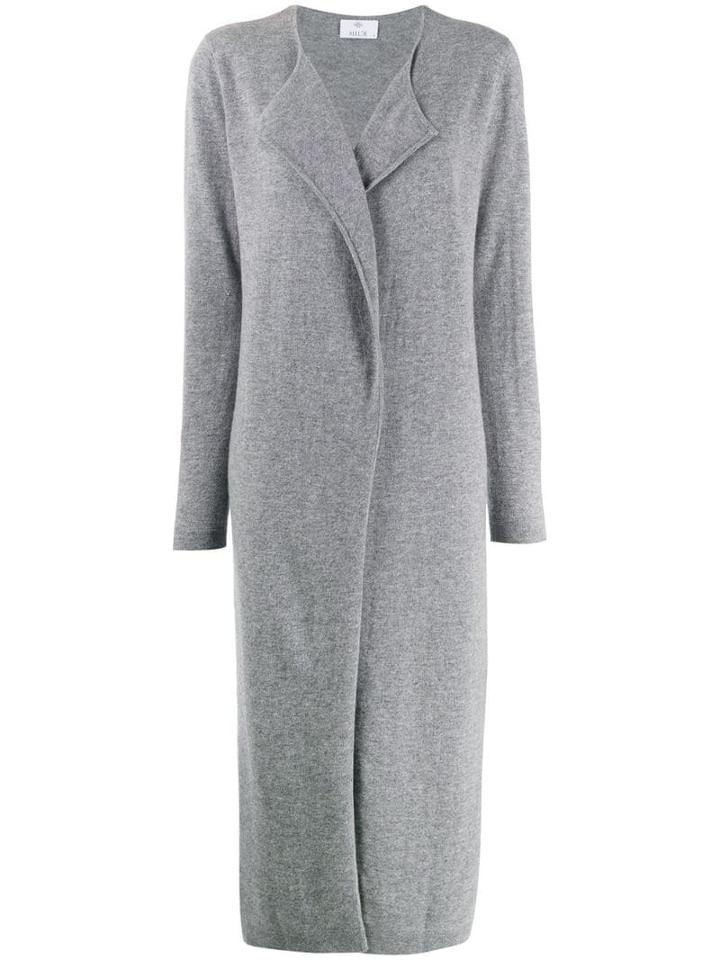 Allude Long Cardi-coat - Grey