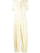 Alberta Ferretti Broderie Anglaise Jumpsuit - Yellow