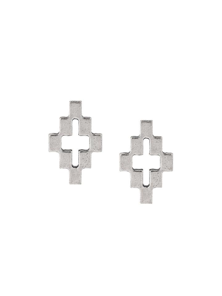 Marcelo Burlon County Of Milan Cruz Post Earrings - Metallic
