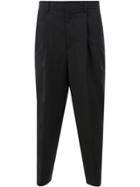Juun.j Cropped Tailored Trousers - Black