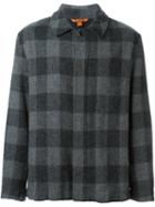 Barena Checked Zip Jacket, Men's, Size: 48, Grey, Cotton/polyamide/virgin Wool