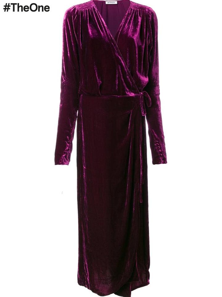 Attico 'jane'dress, Women's, Size: 44, Pink/purple, Silk/viscose