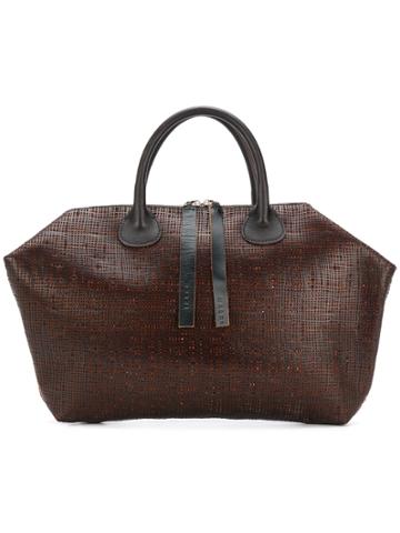 Marni Vintage Top Handles Tote Bag - Brown