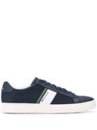 Ps Paul Smith Striped Basketball Sneakers - Blue