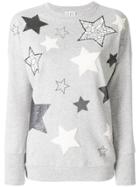Twin-set Star Embroidered Sweater - Grey