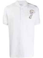Versace Collection Medusa Motif Polo Shirt - White