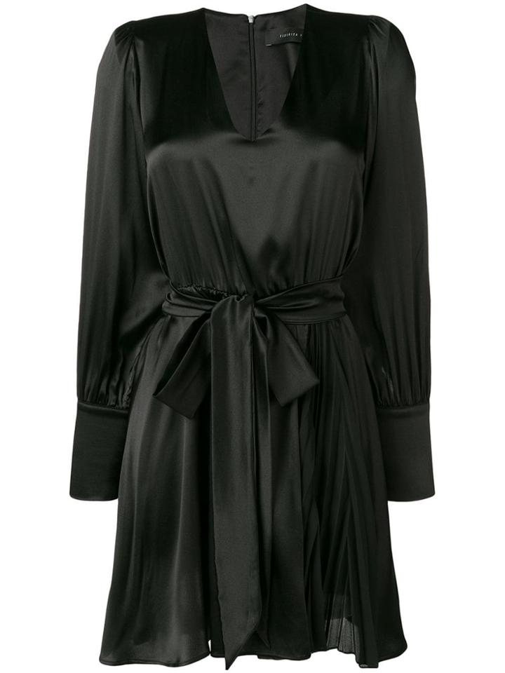 Federica Tosi Belted Slip Mini Dress - Black