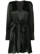 Federica Tosi Belted Slip Mini Dress - Black