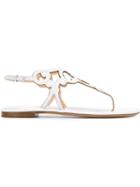 Unützer Baroque Cut-out Sandals, Women's, Size: 39.5, White, Leather
