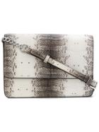 Michael Michael Kors Daniela Snake-embossed Cross Body - Nude &