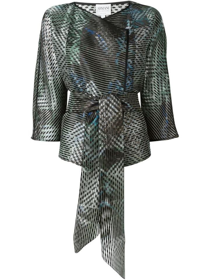Armani Collezioni Belted Wrap Jacket