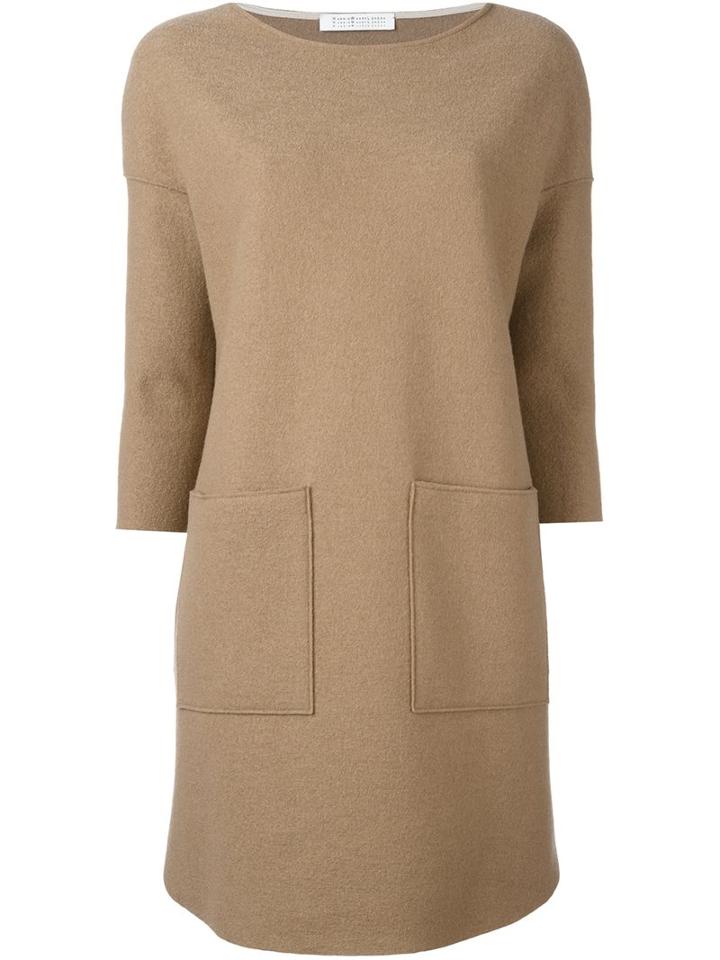 Harris Wharf London Sweater Dress, Women's, Size: 46, Nude/neutrals, Virgin Wool