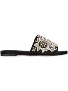 Rochas Embellished Strap Sandals