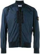 Stone Island Zipped Lightweight Jacket, Men's, Size: Xxl, Blue, Cotton/polyimide/polyurethane Resin