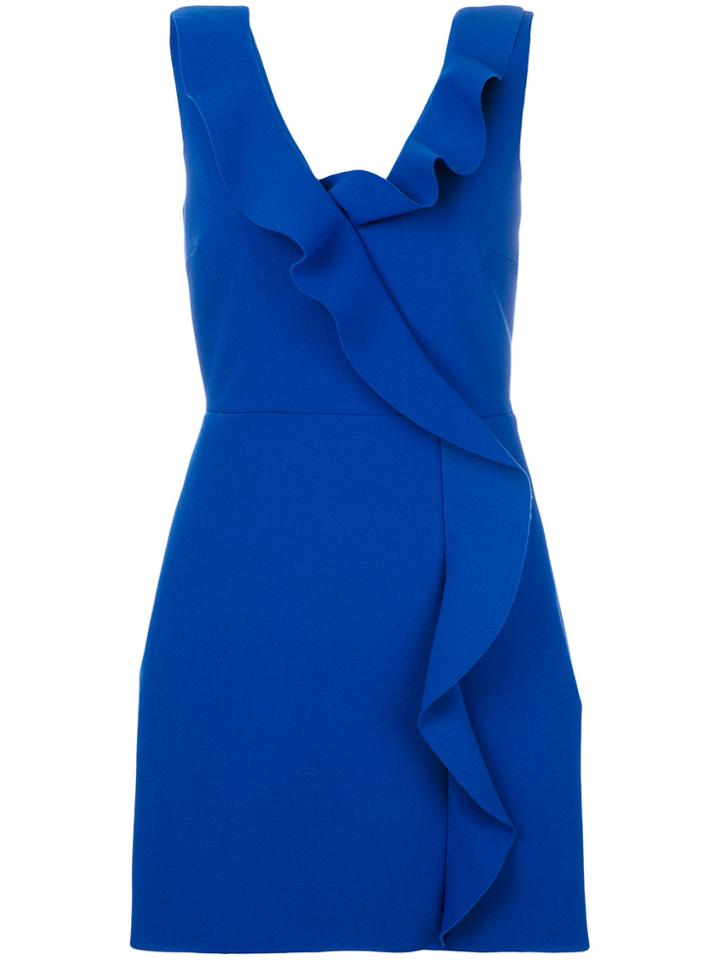Msgm Ruched Dress - Blue