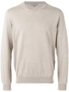 Canali Plain Sweatshirt, Men's, Size: 56, Nude/neutrals, Silk/cotton