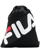 Fila Drawstring Logo Backpack - Black
