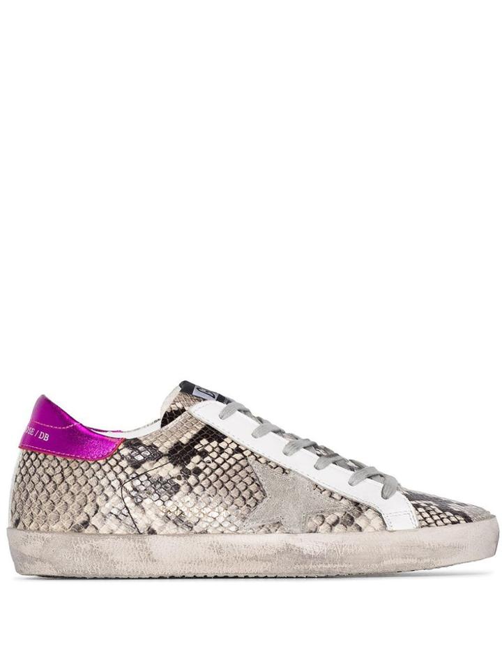 Golden Goose Snake-effect Superstar Sneakers - P41 Natuarl Snake Print