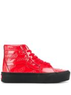 Vans X Bowie Hi-top Sneakers - Red