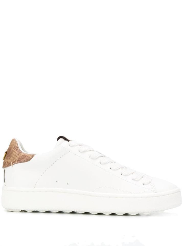 Coach Contrast Heel Counter Sneakers - White