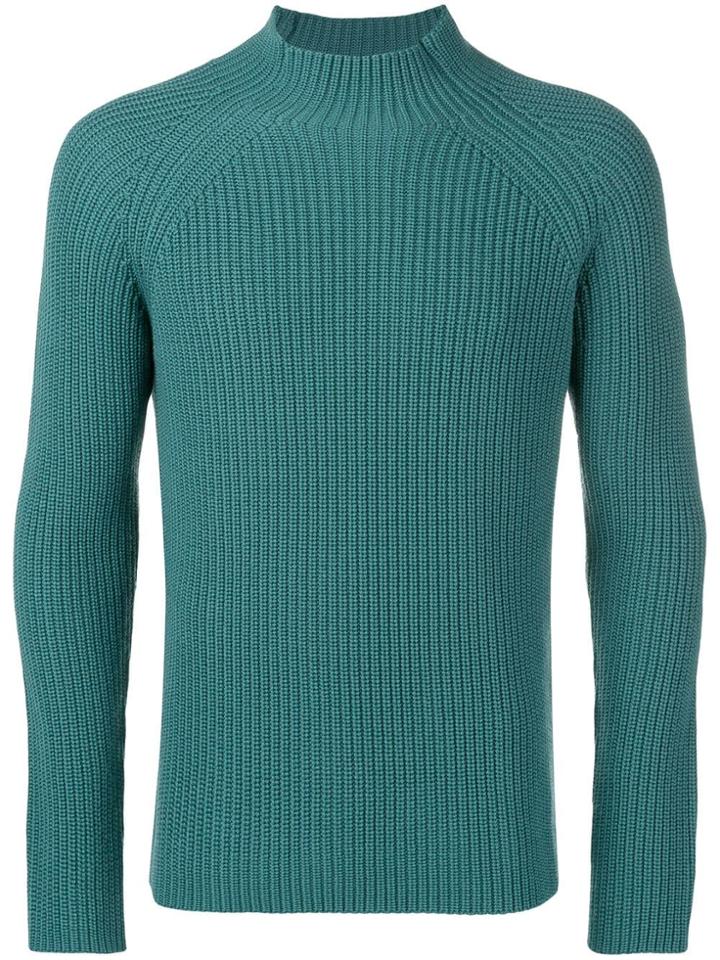 Roberto Collina Ribbed Knit Jumper - Green