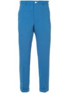 Loveless Tailored Fitted Trousers - Blue