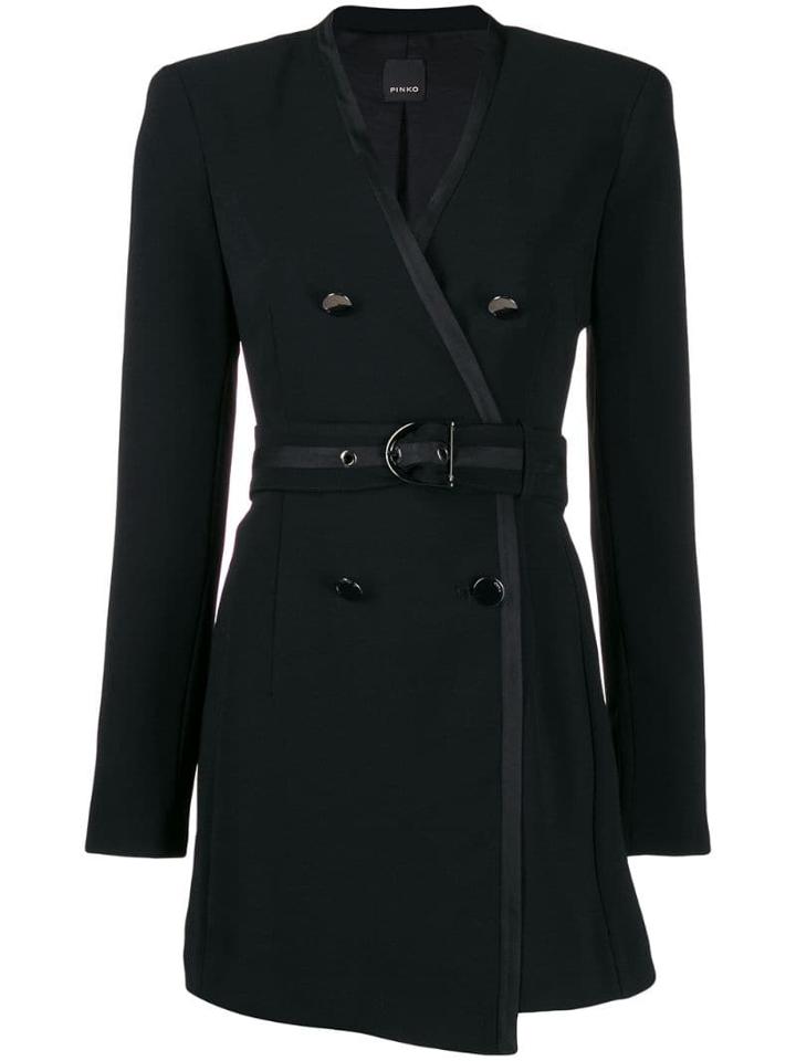 Pinko Wrap-style Short Jumpsuit - Black