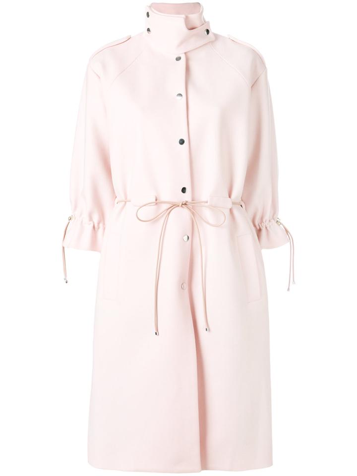 Carven Tailored Fitted Coat - Pink & Purple