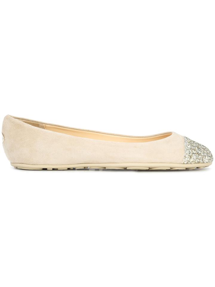 Jimmy Choo Gaze Flat Ballerinas - Nude & Neutrals
