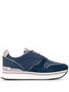 Emporio Armani Perforated Sneakers - Blue