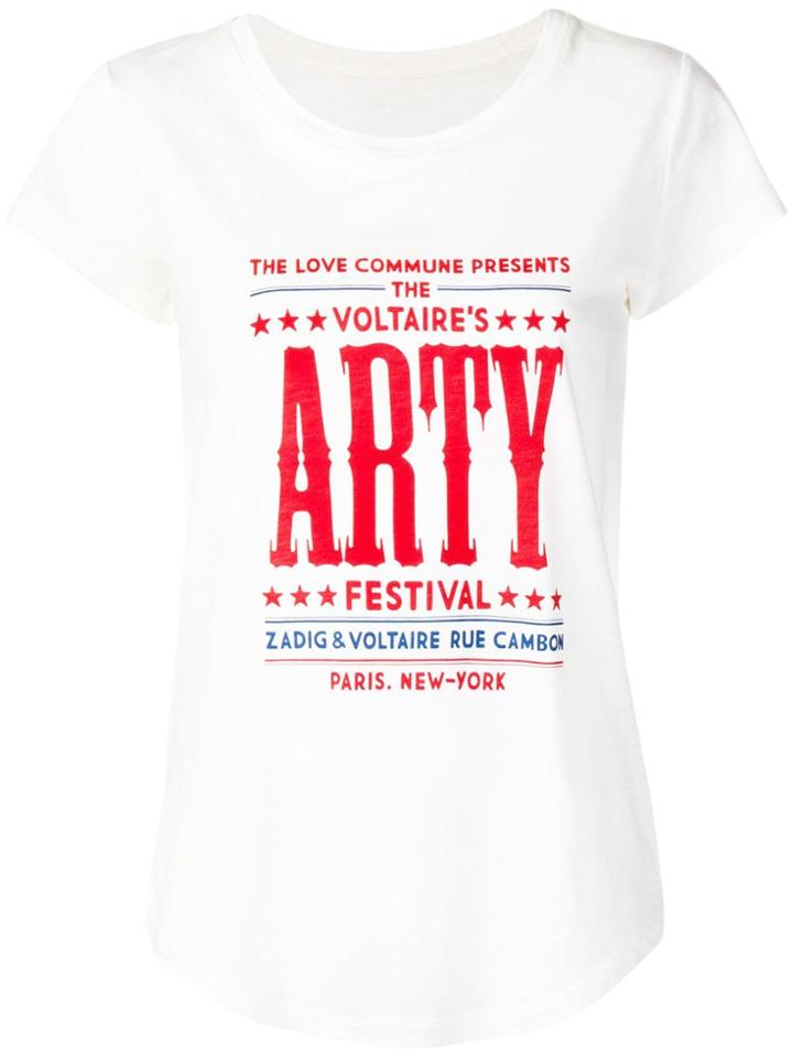Zadig & Voltaire Skinny Festival T-shirt - White