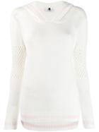 Mr & Mrs Italy Mesh Detail Hoodie - White