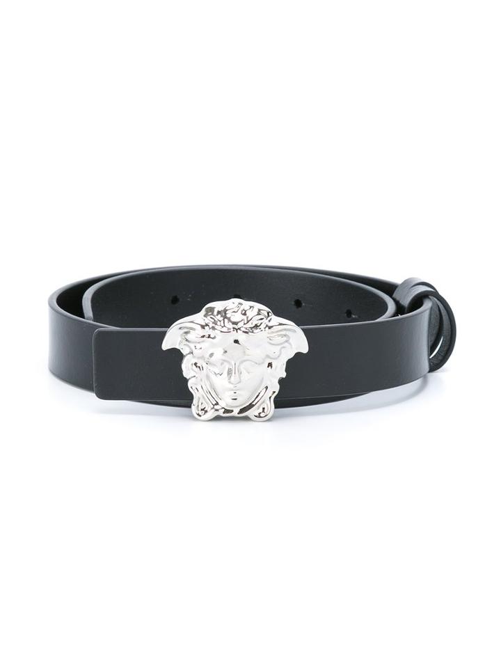 Young Versace Medusa Buckle Belt, Boy's, Size: 70 Cm, Black