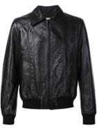 Saint Laurent 70s Sunburst Leather Jacket - Black