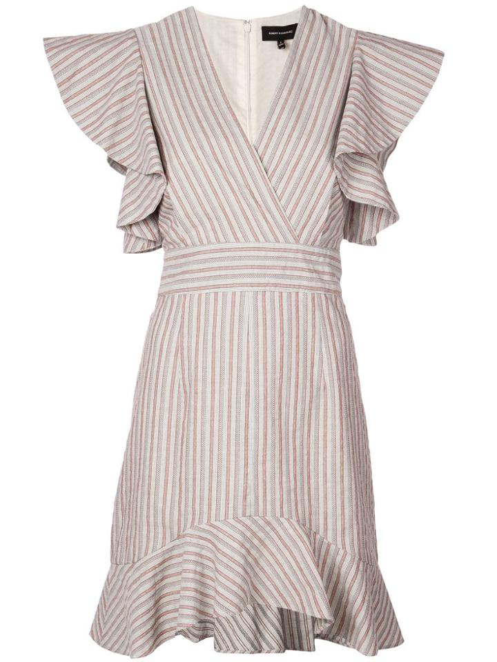 Robert Rodriguez Studio Striped Midi Dress - Orange