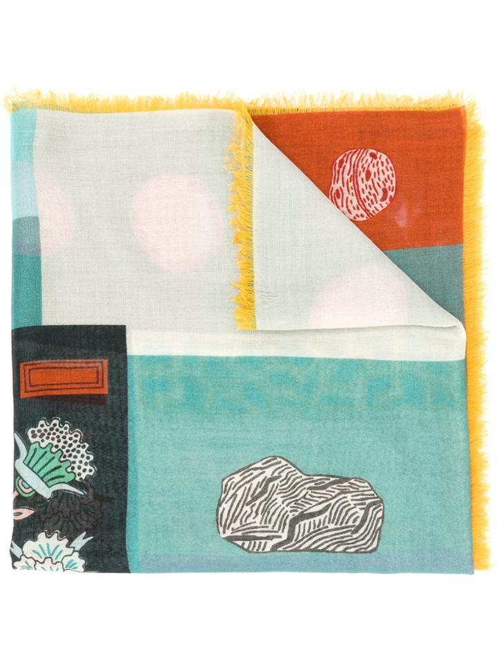 Valentino Printed Shawl - Multicolour