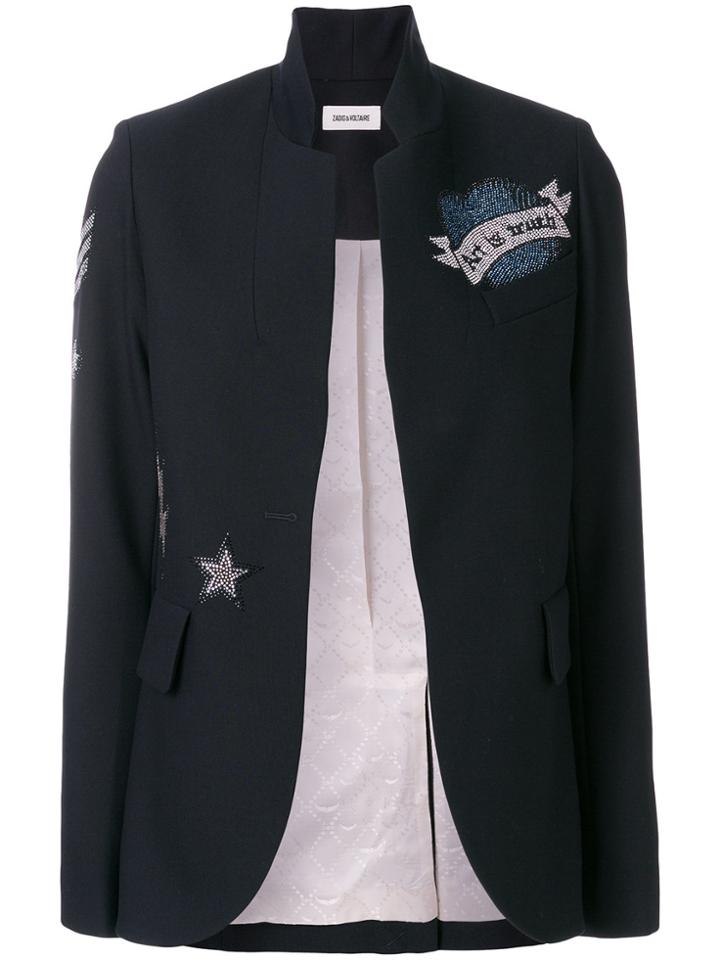 Zadig & Voltaire Very Bis Embellished Blazer - Blue