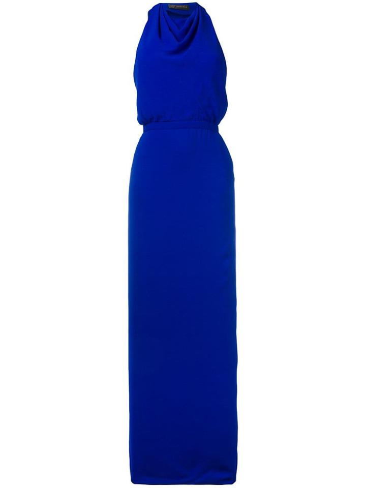 Versace Long Jersey Dress - Blue