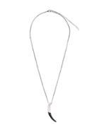 Saint Laurent Black Long Tooth Necklace