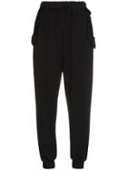 Simone Rocha Scallop Frill Track Pants - Black