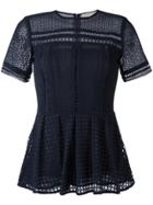 Michael Michael Kors Embroidered Blouse - Blue