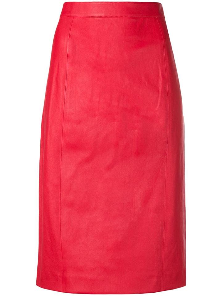 Joseph High-rise Pencil Skirt - Red