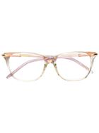 Pomellato Eyewear Clear Square Glasses - Pink & Purple